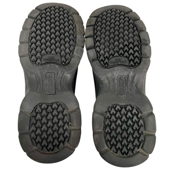 Carolina Slip Resisant Black Leather ESD Steel Toe Slip-On Work Shoes Womens 8.5 - Picture 12 of 13